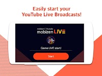 screenshot of Mobizen Live for YouTube