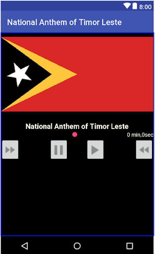 Android application National Anthem of Timor Leste screenshort