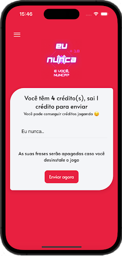 Android application Eu Nunca - Drinking Game screenshort