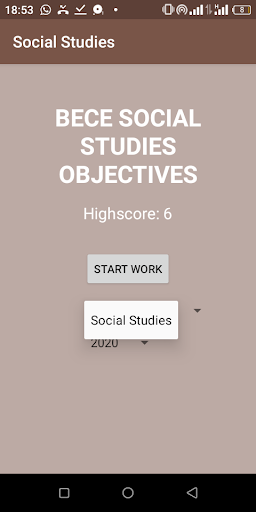 BECE Social Studies Objectives Screen 2