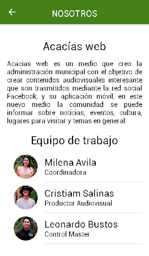 Acacías web Screen 3