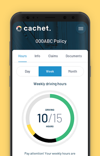 Android application Cachet screenshort