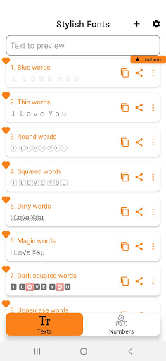 Android application Stylish Fonts screenshort