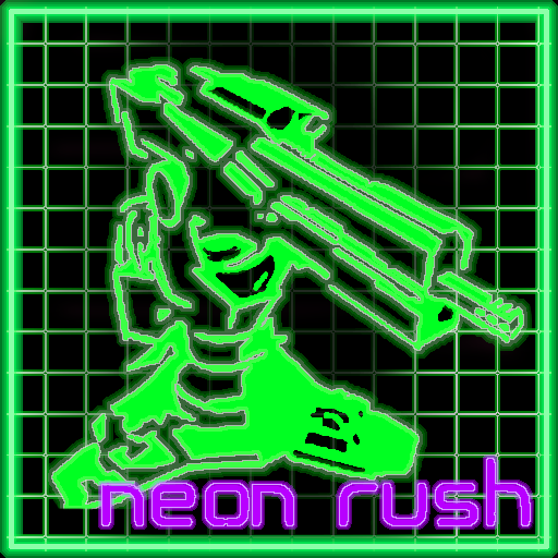 Cyberpunk Turret: NEON Rush logo