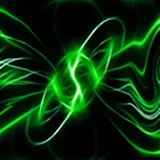 3D green laser icon