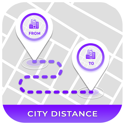 City Distance Calculator Map 1.2 Icon