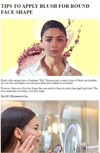 How To Apply Blush Round Face Screen 3