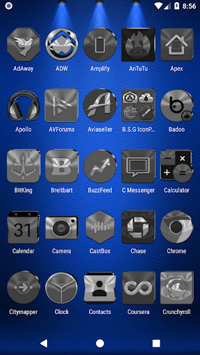 Black, Silver & Grey Icon Pack Screen 3