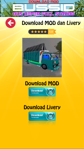 Download mod bussid truck canter full lampu