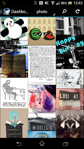 Android application Tumbletail lite for Tumblr screenshort