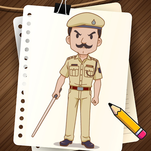Draw Police Suit Step by Step logo