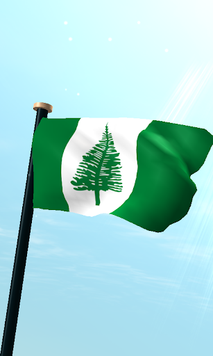 Android application Norfolk Island Flag 3D screenshort