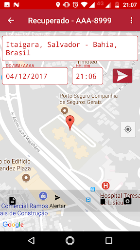 Android application O Vigilante - Veiculo roubado screenshort