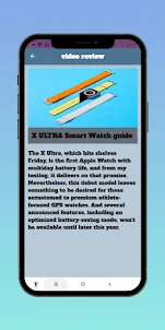 X ULTRA Smart Watch Guide
