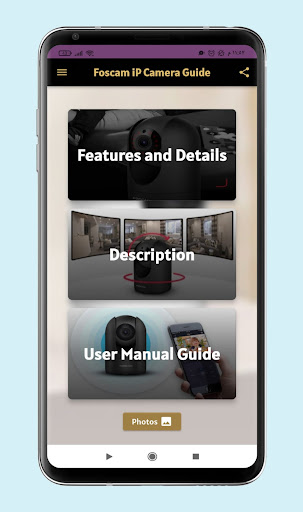 Android application foscam ip camera guide screenshort