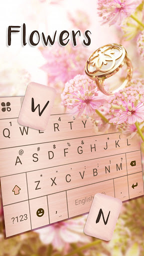 Rose Gold Wood Keyboard Backgr Screen 2