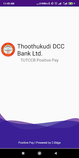 Android application TUTCCB Positive Pay screenshort