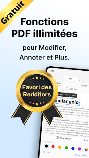 Aperçu de l'application