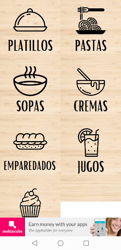 Android application Recetas Saludables screenshort