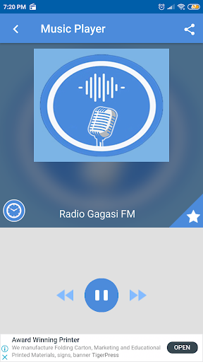 Android application radio for gagasi fm app screenshort