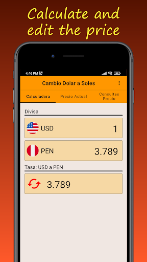 Android application US Dollar x Peruvian Nuevo Sol screenshort