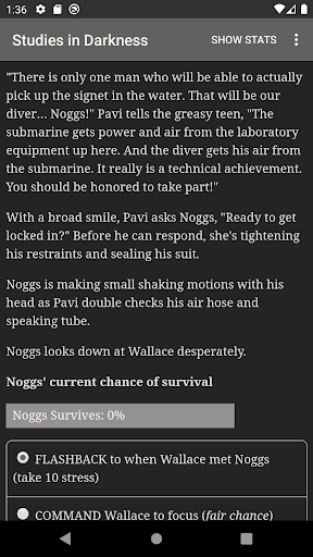 Studies in Darkness Screen 3