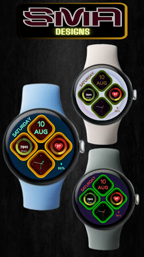 Four Square Watch Face SMA- 04 Screen 3