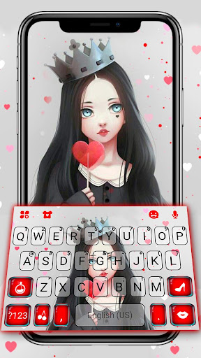 Android application Queen Lollipop Love Keyboard T screenshort