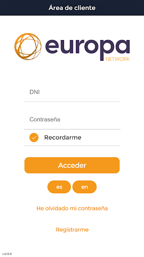 Android application Mi EuropaNetwork screenshort