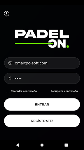 Android application Padel Indoor Ondara screenshort