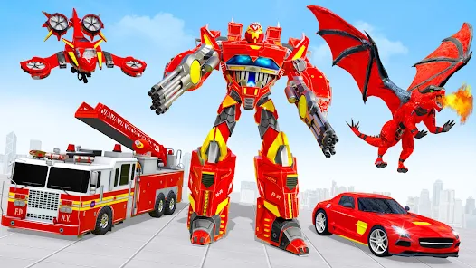 Fire Truck Robot Car Game - Aplicacions a Google Play