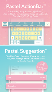 Color del tema del teclado en colores pastel APK (pago/completo) 5