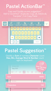 Pastel Keyboard Themes Color Tangkapan layar