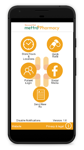 Android application Sherwood Park Mettra Pharmacy screenshort