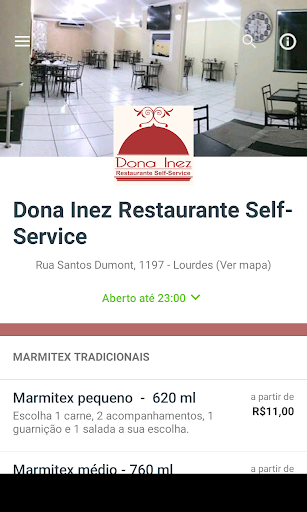 Android application Dona Inez Restaurante screenshort