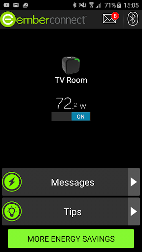Android application emberconnect screenshort