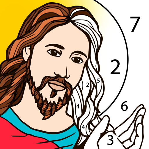 Bible Coloring Book by Number 1.2.2.2 Icon