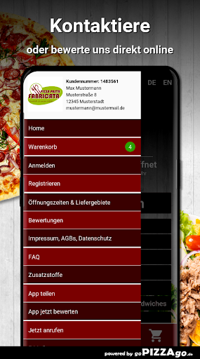 Pizza Pasta Fabricata Frankfur Screen 3