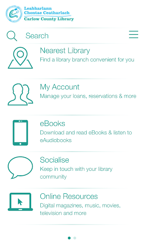 Android application Carlow Libraries screenshort