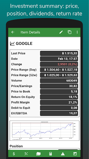 InvestControl - Investments Screen 2