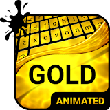 Gold Animated Keyboard + Live Wallpaper icon