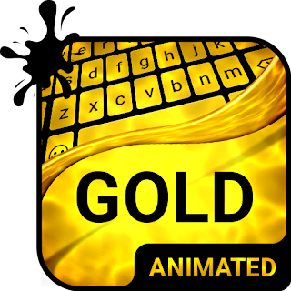 Gold Keyboard & Wallpaper