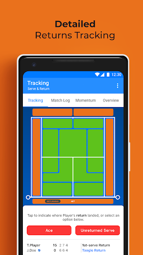 Top Tennis Tracker Screen 2