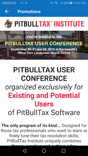 PitBullTax Mobile Screen 3