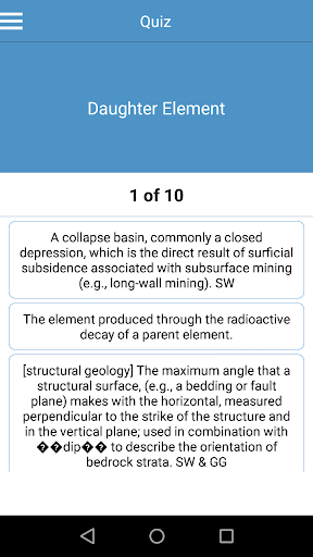 Geology Dictionary Offline Screen 3
