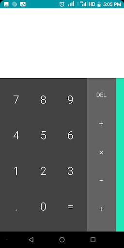 Android application Calculator screenshort