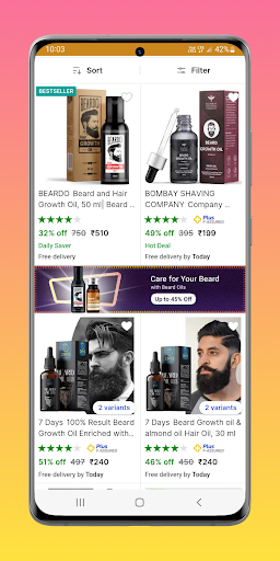 Beard Oil Shopping App Screen 3