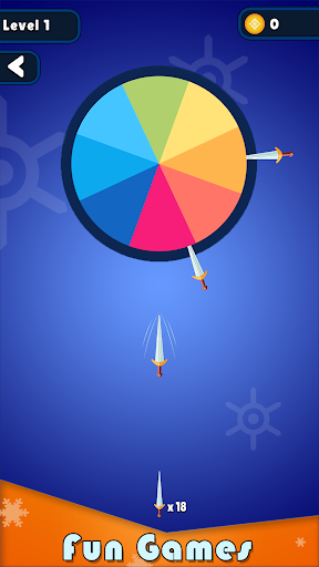 Android application Knife Hit : Rainbow Archery screenshort