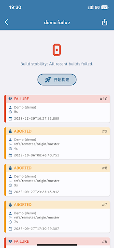 Android application JKSCTL - Mobile CI for Jenkins screenshort