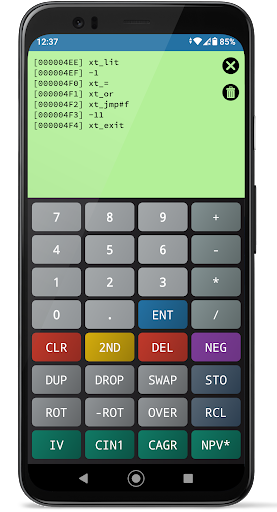 Forth Calculator Screen 3